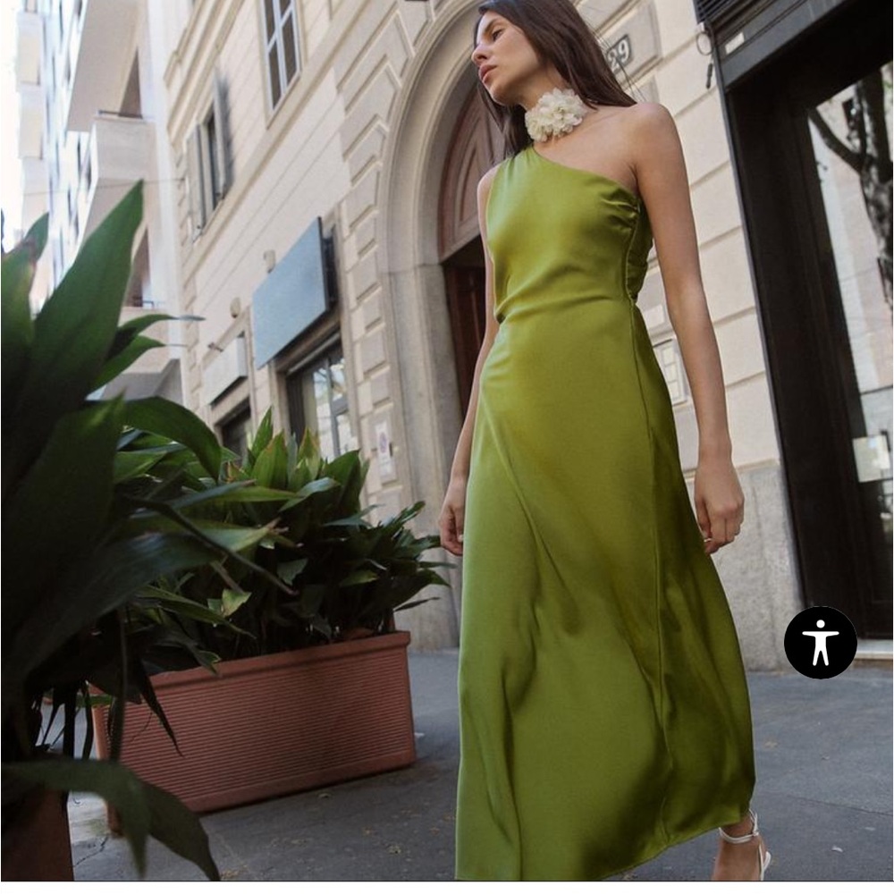 Zara olive dress